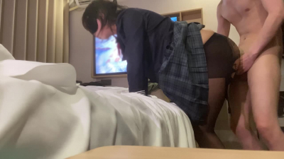 黑絲女大最适合無套内射了